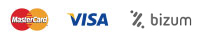 logos de visa, mastercard y bizum